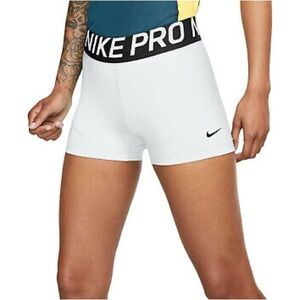 Nike Pro shorts in white